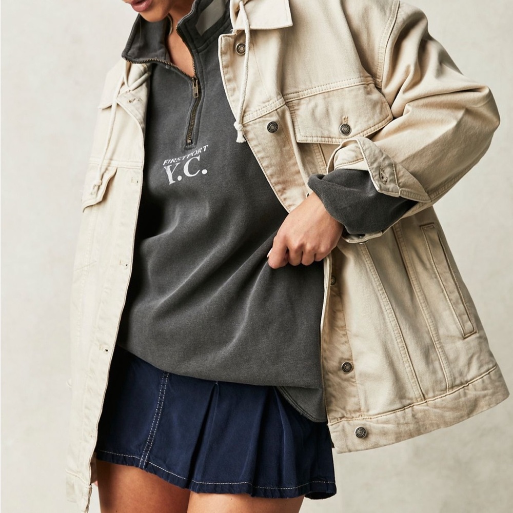 We The Free Flawless Hooded Denim Jacket